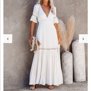 Vici Dolls White Maxi Bridal Dress